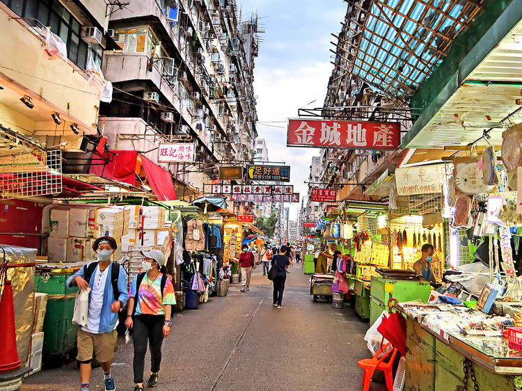 香港深水埗旧城街道