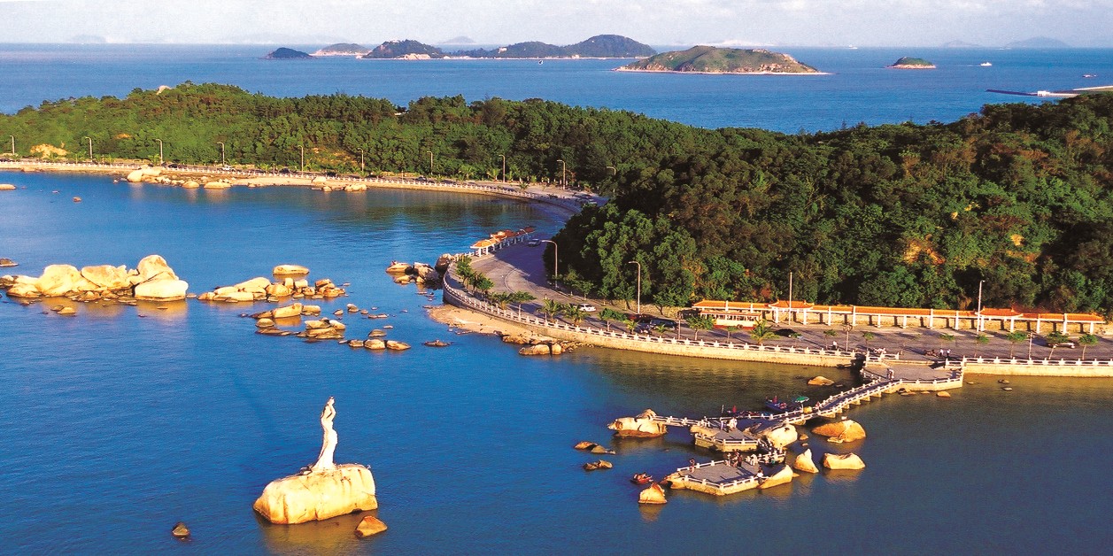 珠海情侣路海岸全景